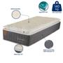 Imagem de Cama Box Solteiro (Box + Colchão) 78x188x67 Brilhante Prorelax Molas Ensacadas Pillow Top - Cinza