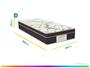 Cama Box Solteiro (Box + Colchão) Gazin - Mola Ensacada 63cm de Altura Esmeralda Imagem de Cama Box Solteiro (Box + Colchão) Gazin