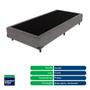 Imagem de Cama + Box Solteiro Cinza Resistente Comfort Prime Firme D28 88x188