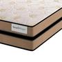Imagem de Cama Box Solteiro Cinza Smart Milano Plumatex Molas Ensacadas