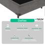 Imagem de Cama Box Solteiro Cinza V-Store 88x188x44
