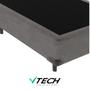 Imagem de Cama Box Solteiro Cinza V-Store 88x188x44