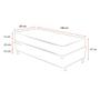 Imagem de Cama Box Solteiro + Colchão De Espuma D23 - Ortobom - Light 88cm