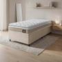 Cama Box Solteiro Colchão de Espuma D33 Millenium Pillow Top 88x188x57cm Bege - HELLEN Imagem de Cama Box Solteiro Colchão de Espuma D33 Millenium Pillow Top 88x188x57cm Bege