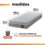 Cama Box Solteiro Colchão de Espuma D33 Millenium Pillow Top 88x188x57cm Bege - HELLEN Imagem de Cama Box Solteiro Colchão de Espuma D33 Millenium Pillow Top 88x188x57cm Bege