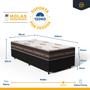 Imagem de Cama Box Solteiro + Colchão De Molas - Anjos - Classic Superlastic 88cm