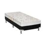 Imagem de Cama Box Solteiro: Colchão Espuma Castor D28 Sleep Max + Base CRC Suede Black(88x188)