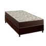 Imagem de Cama Box Solteiro: Colchão Espuma D33 Ortobom Physical Hiper Resistente 20 + Base CRC Suede Brown (78x188)