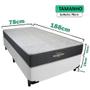 Imagem de Cama Box Solteiro + Colchão Espuma D33 Ortopédico 78x188x58cm Orthopedic l Várias Cores V-Store