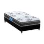 Imagem de Cama Box Solteiro: Colchão Espuma D33 Probel  Guarda Costas Premium Extra Firme + Base CRC Suede Black(88x188)