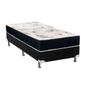 Imagem de Cama Box Solteiro: Colchão Espuma Orthoflex D28 Nápoles + Base CRC Suede Black(88x188)