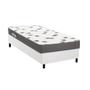 Imagem de Cama Box Solteiro: Colchão Espuma Ortobom D33 Light Saúde + Base CRC Courano White(88x188)