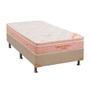 Imagem de Cama Box Solteiro: Colchão Espuma Ortobom Viscomemory + Base CRC Suede Clean(88x188)