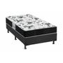 Imagem de Cama Box Solteiro: Colchão Espuma Probel D28/EP Anatômico Advanced Tech1000 + Base CRC Suede Gray(88x188)