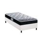 Imagem de Cama Box Solteiro: Colchão Espuma Probel D33/EP Anatômico Advanced Tech1500 + Base CRC Suede White(88x188)