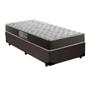 Imagem de Cama Box Solteiro Colchão Mola Ensacada Acolchões + Box Sintético 60x88x188