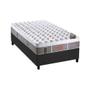 Imagem de Cama Box Solteiro: Colchão Molas Ensacadas Castor Pocket Light Stress Oxygen New Plush + Base CRC Suede Gray(88x188)