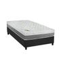 Imagem de Cama Box Solteiro: Colchão Molas MasterPocket Ensacadas Luckspuma Aspen + Base CRC Suede Gray(88x188)