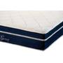 Imagem de Cama Box Solteiro: Colchão Molas MasterPocket Ensacadas Polar Garnet + Base CRC Courano White (88x188)