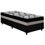 Imagem de Cama Box Solteiro: Colchão Ortopédico Ortobom D33/EP Anatômico ISO 100 Double Face + Base CRC Courano Black(78x188x20)
