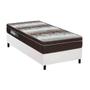 Imagem de Cama Box Solteiro: Colchão Ortopédico Ortobom Light OrtoPillow + Base CRC Courano White(88x188)