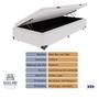 Imagem de Cama Box Solteiro com Bau Ortobom D33 Light Branco