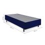 Imagem de Cama Box Solteiro com Colchão Mola Ensacada Guldi Macio e 1 Travesseiro Guldi Nasa Viscoelástico Azul e Branco