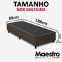 Imagem de Cama Box Solteiro Desmontável (na caixa) 88x188x40m - Maestro Colchões