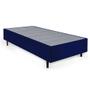 Imagem de Cama Box Solteiro King com Colchão Guldi Duplo Plus D28 Branca e Azul