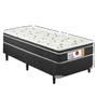 Imagem de Cama Box Solteiro Mola Bonnel Conjugado 50Cm 88x188x50