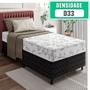 Imagem de Cama Box Solteiro Molas Ensacadas Espuma D33 Ultra Confort 88x188x50cm Vstore