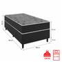 Imagem de Cama Box Solteiro Molas Ensacadas Sibéria Umaflex 188cm x 88cm
