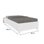 Imagem de Cama Box Solteiro Mônaco Neve - Tcil Móveis