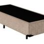 Imagem de Cama Box Solteiro NK Camas Suede Bege 40x88x188