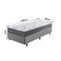 Imagem de Cama Box Solteiro Reforçado 88x188x38cm e Colchão Adapto Molas Ensacadas
