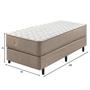 Imagem de Cama Box Solteiro Relax Duo Comfort Molas Ensacadas Wide 70x88x188cm Ecoflex