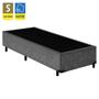 Imagem de Cama Box Solteiro Starflex Suede Cinza 78x188x42