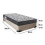 Imagem de Cama Box Solteiro Suede + Colchão De Espuma D33 - SerenePrime - 88cm Bege