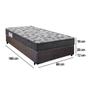 Imagem de Cama Box Solteiro Suede + Colchão De Espuma D33 - SerenePrime - 88cm Marrom