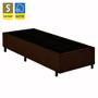 Imagem de Cama Box Solteiro Suede + Colchão De Espuma D33 - SerenePrime - 88cm Marrom