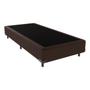 Imagem de Cama Box Solteiro Suede Marrom