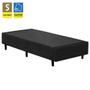 Imagem de Cama Box Solteiro Suede SerenePrime Preto 88x188x40