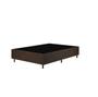 Imagem de Cama Box Solteiro - Tecido Sintético Marrom com Colchão Extra Firme D28 - Suporta 80Kg
