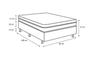 Imagem de Cama Box Solteiro - Tecido Sintético Marrom com Colchão Extra Firme D28 - Suporta 80Kg