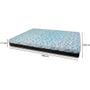 Imagem de Cama Box Viúva 128 - Tecido Sintético Branco com Colchão Berlim Bello Box - D23 Azul 57x128x188cm