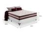 Imagem de Cama Box Viúva 128 Tecido Sintético Branco com Colchão Little Angel - Bello Box - Mola Superlastic 22x128x188