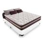 Imagem de Cama Box Viúva 128 Tecido Sintético Branco com Colchão Little Angel - Bello Box - Mola Superlastic 22x128x188