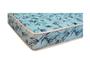 Imagem de Cama Box Viúva 128 Tecido Sintético Preto Com Colchão Natal Bello Box - 100% Espuma - D23 Azul 54x128x188