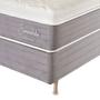 Imagem de Cama Box Viúva (Box + Colchão) 128x188x69 Esmeralda Prorelax Molas Ensacadas Pillow In Turn Free - Cinza