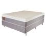 Imagem de Cama Box Viúva (Box + Colchão) 128x188x69 Esmeralda Prorelax Molas Ensacadas Pillow In Turn Free - Cinza